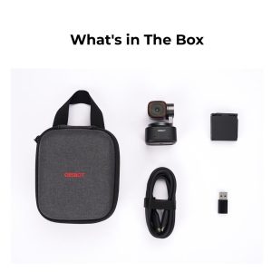 Obsbot Tiny 2 PTZ 4K AI-Powered – telecamera nera