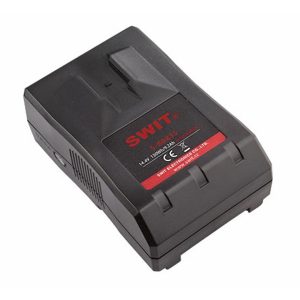 Batteria Swit S-8083S V-mount 130Wh con indicatori LED e uscita D-tap