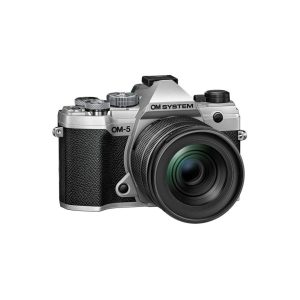 Kit OM-SYSTEM Fotocamera OM-5 con M.Zuiko Digital ED 12-45mm F4 PRO – corpo macchina argento