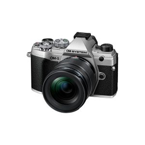Kit OM-SYSTEM Fotocamera OM-5 con M.Zuiko Digital ED 12-45mm F4 PRO – corpo macchina argento