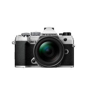 Kit OM-SYSTEM Fotocamera OM-5 con M.Zuiko Digital ED 12-45mm F4 PRO – corpo macchina argento